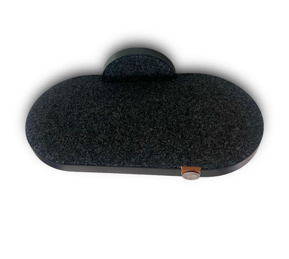 Gimnasio - ÉLITE - NEGRO - BLANCO  1 Cueva Flotante  OVALADA + 1 Rascador Grande 116cm + 2 Pasos 40cm
